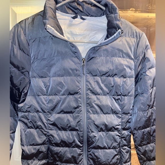 Preowned Eddie Bauer Down Puffer Jacket EB650 Full Zip Women’s S - Picture 5 of 10